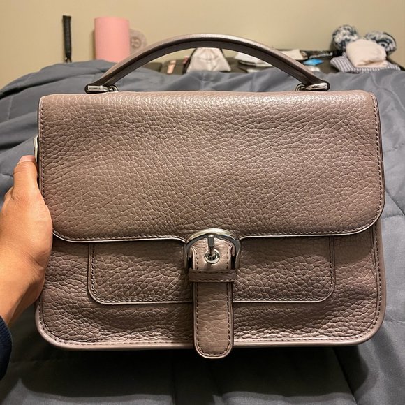 NWT Michael Kors Cooper Large Leather Satchel Cinder - Picture 2 of 6